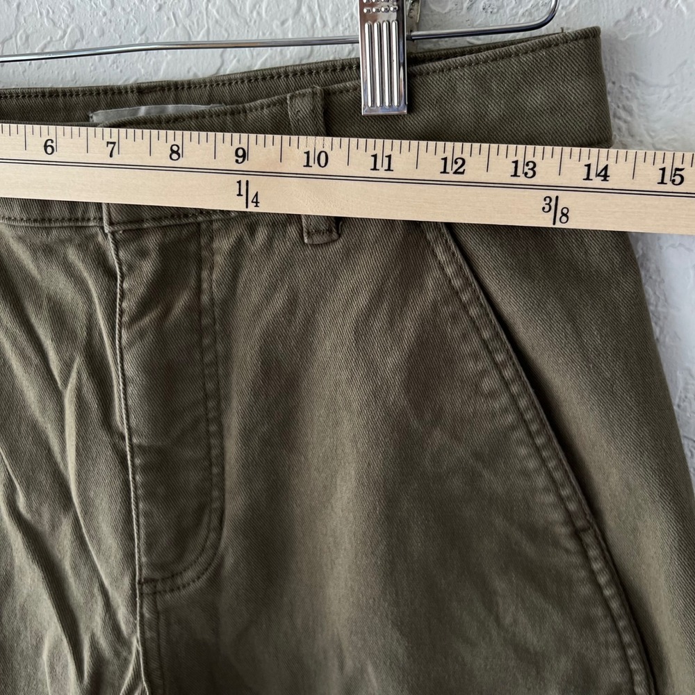 Everlane Utility Barrel Pant Olive Green Organic Cotton Utility Tapered Size 4 - Picture 4 of 7